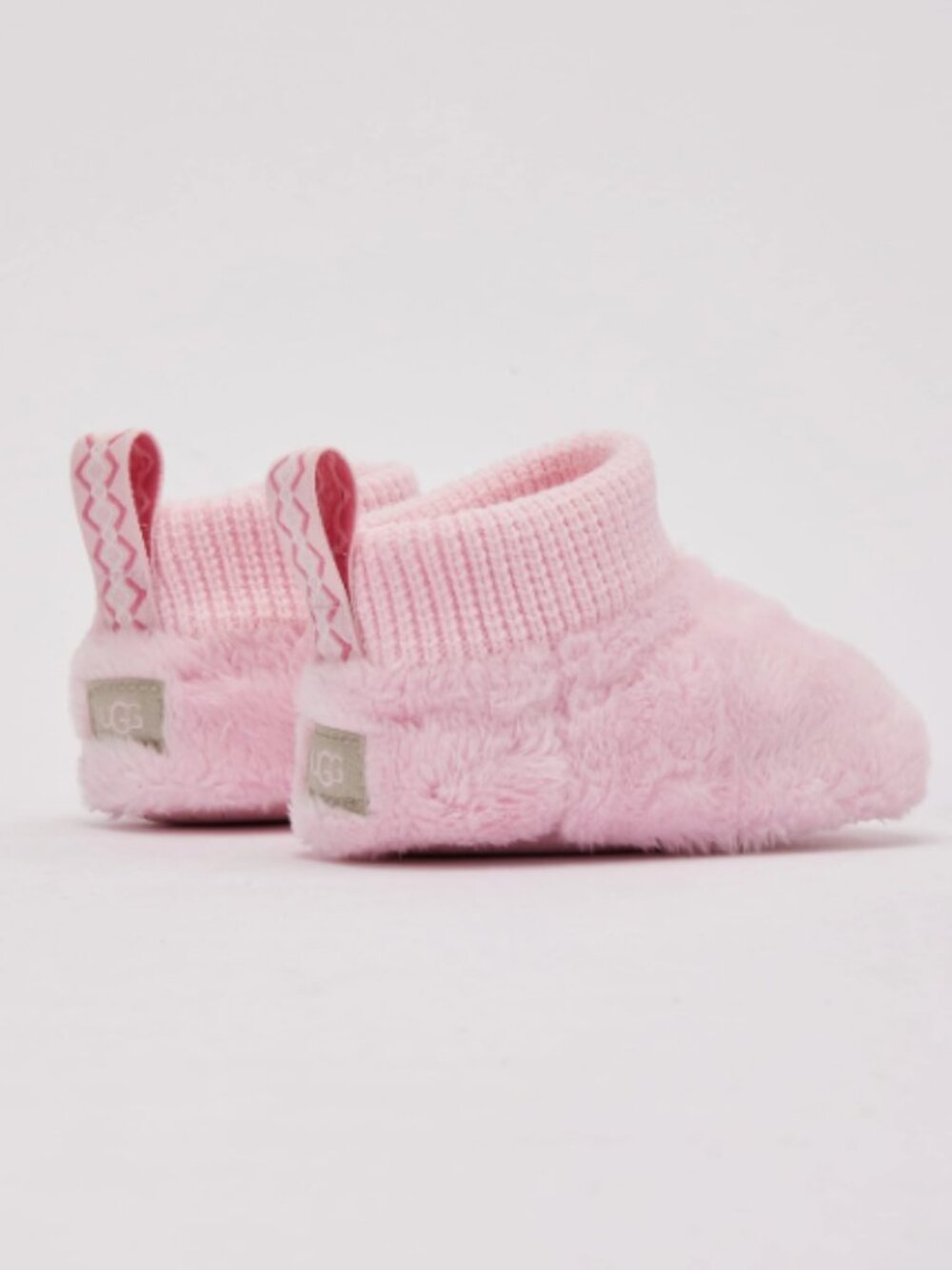 UGG Infant Girl 4/5 Pink Nesti Fuzzy Baby Booties